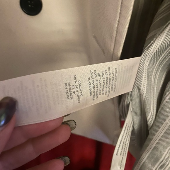 Coach Rain jacket with belt - Picture 3 of 3